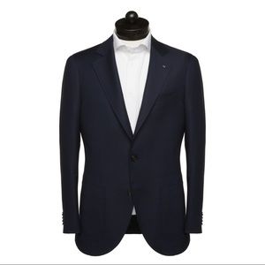 Navy Hopsack Sport Coat